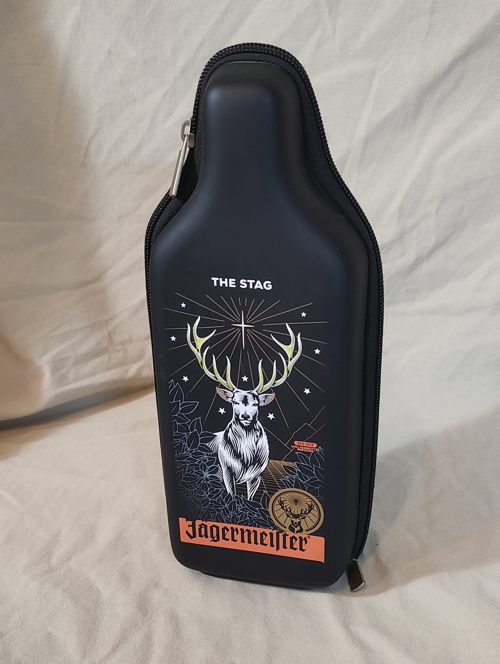 Jägermeister "The Stag" Insulated Bottle Case With double Zipper Closure